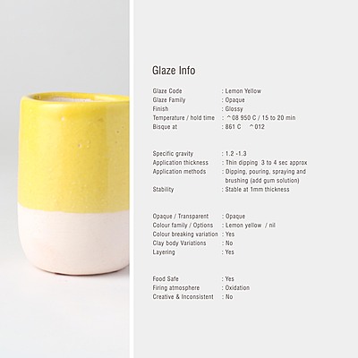 Sara Low Fire Opaque BBL Lemon Yellow Sara Low Fire Opaque BBL Lemon Yellow