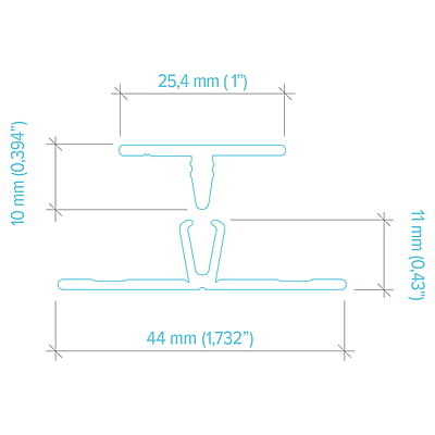 LightTrim 2-piece Vertical Trim for 5/16" Panel-V199 BOLD LightTrim 2-piece Vertical Trim for 5/16" Panel-V199 BOLD