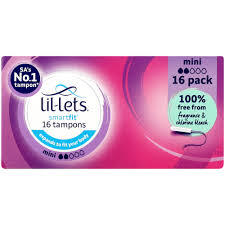 Lil-lets Non-Applicator Tampons Mini 32s