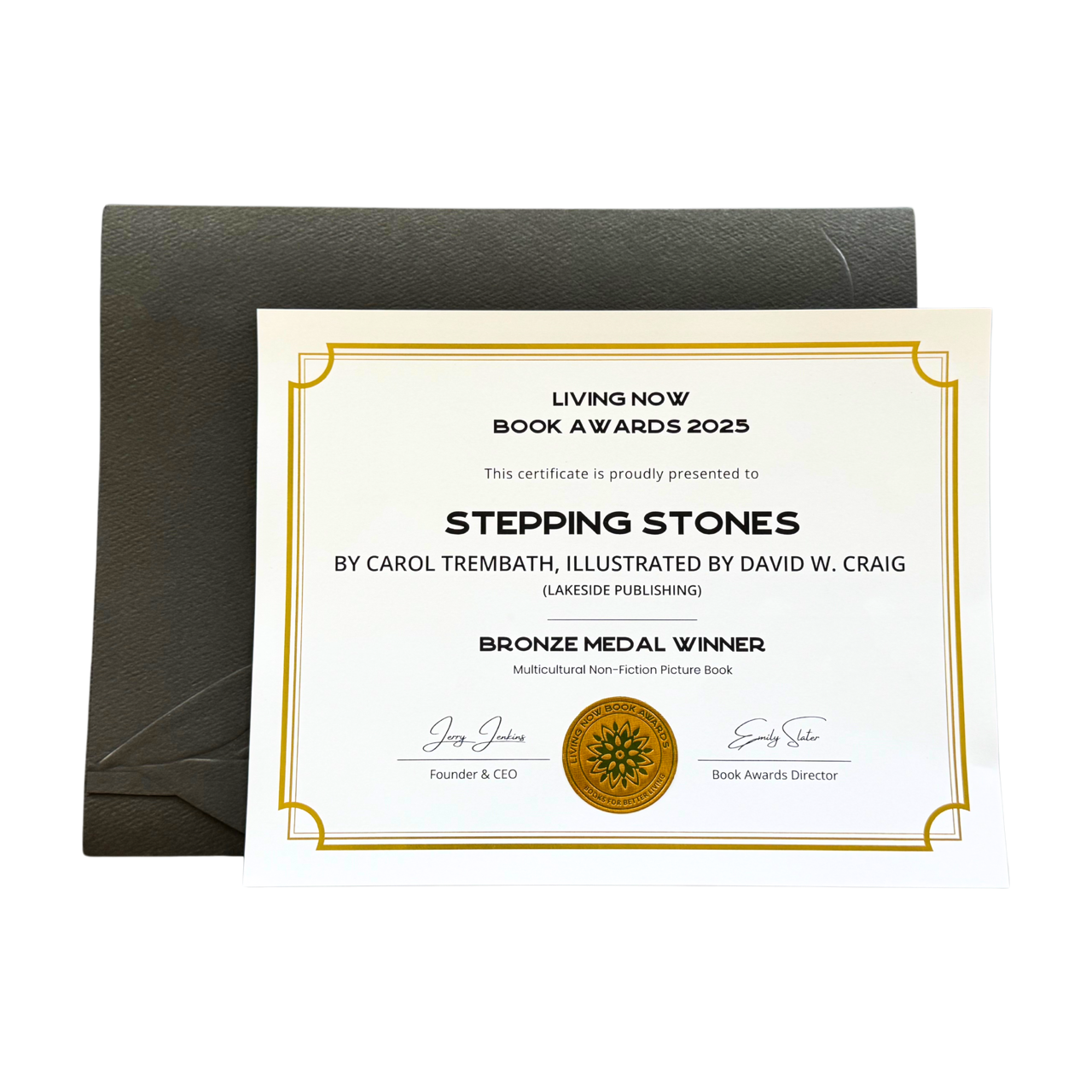 Living Now Awards Certificate