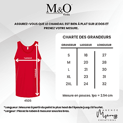 Camisole homme M&O Camisole homme M&O