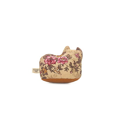 Mèo May Mắn Con 1 ( Nằm), Size nhỏ - Thủ Công Nhồi Bông, Vải Cotton