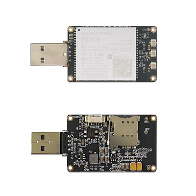 4G LTE USB Dongle with Quectel EG25-G LCC Modem, SIM Slot, GPS, USB-A or 4PIN PH2.0 for Global LTE Networks