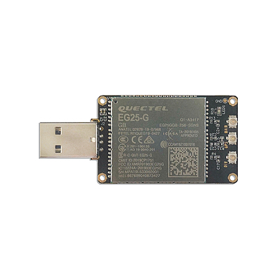 4G LTE USB Dongle with Quectel EG25-G LCC Modem, SIM Slot, GPS, USB-A or 4PIN PH2.0 for Global LTE Networks
