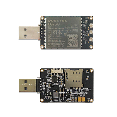 4G LTE USB Dongle with Quectel EG25-G LCC Modem, SIM Slot, GPS, USB-A or 4PIN PH2.0 for Global LTE Networks
