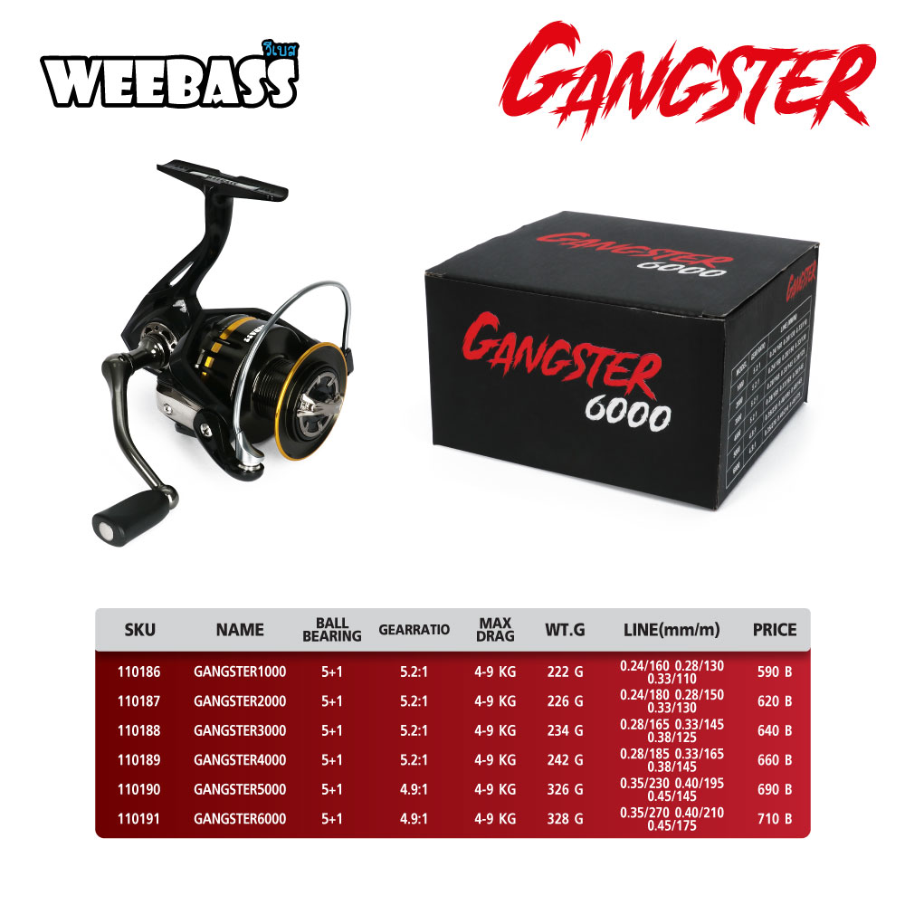 WEEBASS รอก - รุ่น GANGSTER 6000 WEEBASS รอก - รุ่น GANGSTER 6000