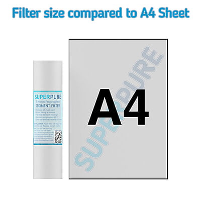 SUPERPURE 10 inch Melt Blown Sediment Filter - 5 Micron SUPERPURE 10 inch Melt Blown Sediment Filter - 5 Micron