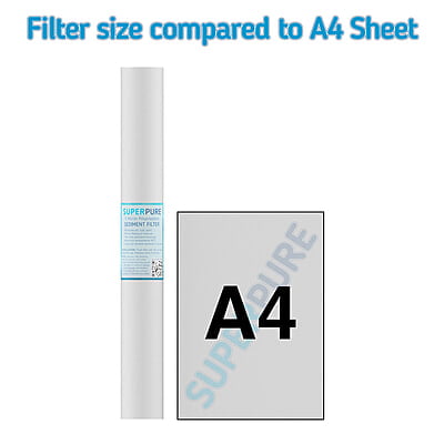 SUPERPURE 20 inch Melt Blown Sediment Filter - 5 Micron (3 Pack) SUPERPURE 20 inch Melt Blown Sediment Filter - 5 Micron (3 Pack)