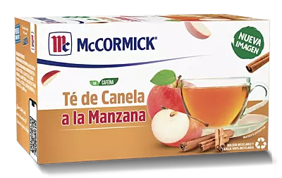 MCCORMICK TE CANELA MANZANA 25 PZAS DE 1.4 G