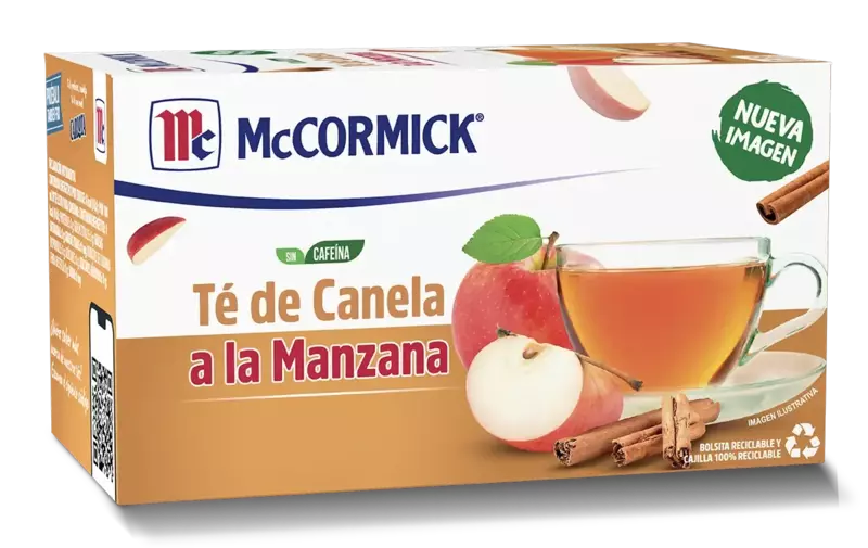 MCCORMICK TE CANELA MANZANA 25 PZAS DE 1.4 G