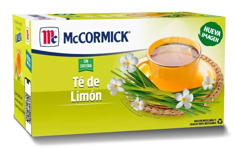 MCCORMICK TE LIMON 25 PZAS DE 1.2 G