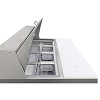 Mesa para ensaladas 1 puerta sólida 698 mm de frente