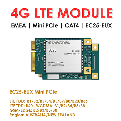 Quectel EC25 Series Mini PCIe & LCC 4G LTE Cat 4 Modules | Industrial IoT/M2M Cellular Modems