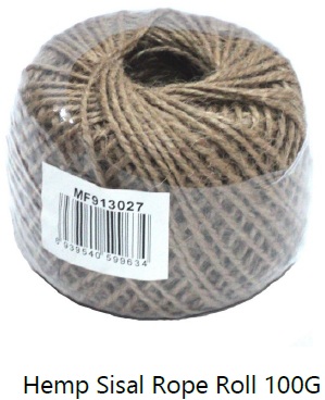 MEMORIS HEMP SISAL ROPE TWINE ROLL 100GMS