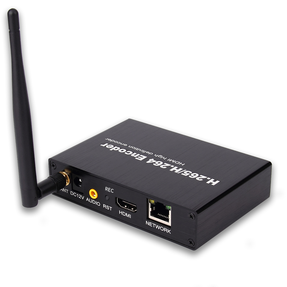 H.265 1080P WiFi HDMI Encoder w/SD Slot | RTMP/RTSP/SRT Streaming for Wireless IPTV & YouTube/Facebook