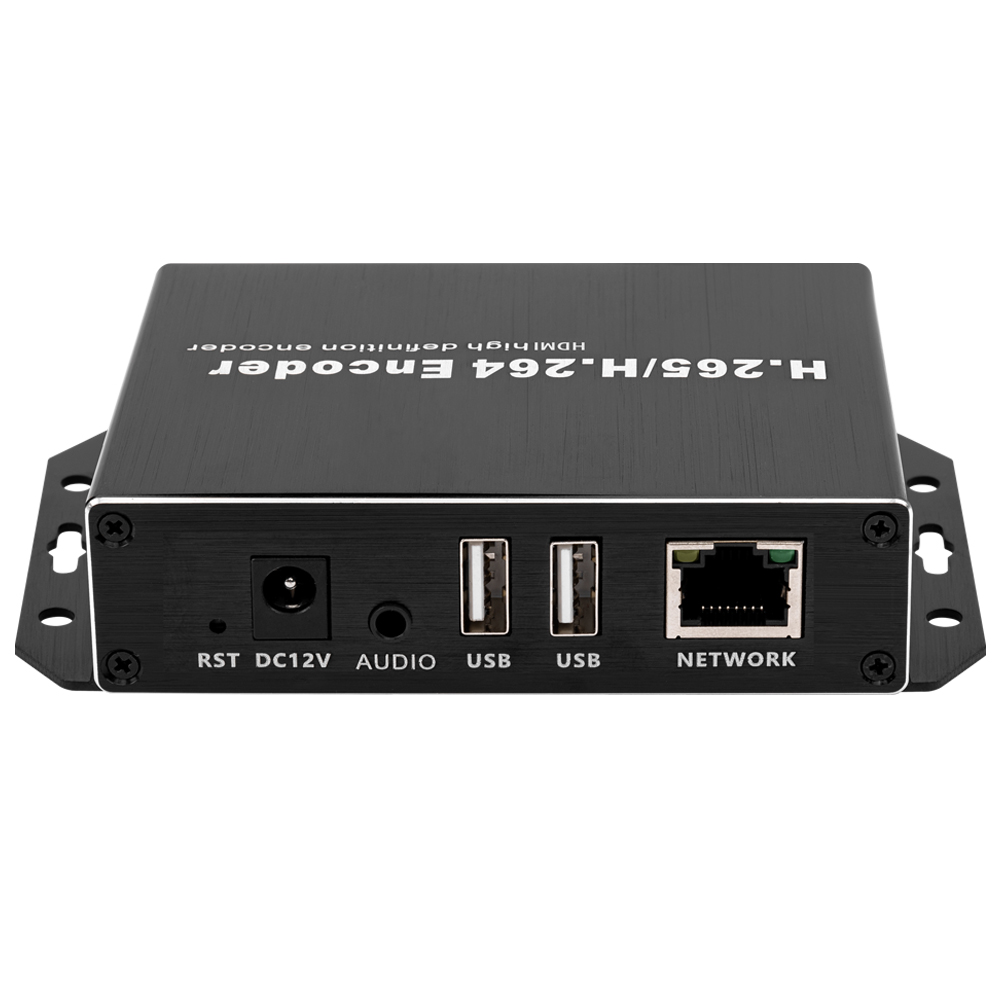 H.265 1080P PoE HDMI Encoder/Decoder w/Dual USB & Loopout | 4ch RTSP, Compatible with ONVIF/Hikvision, Webcam/Recording Support
