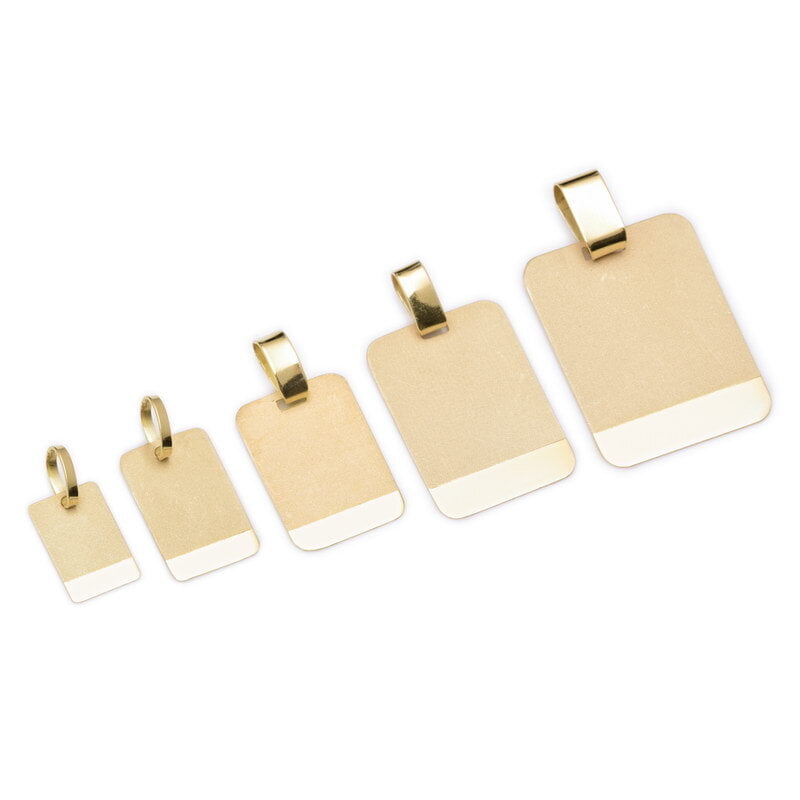 MEDALLA PARA GRABAR RECTANGULAR (MOD. 0002)