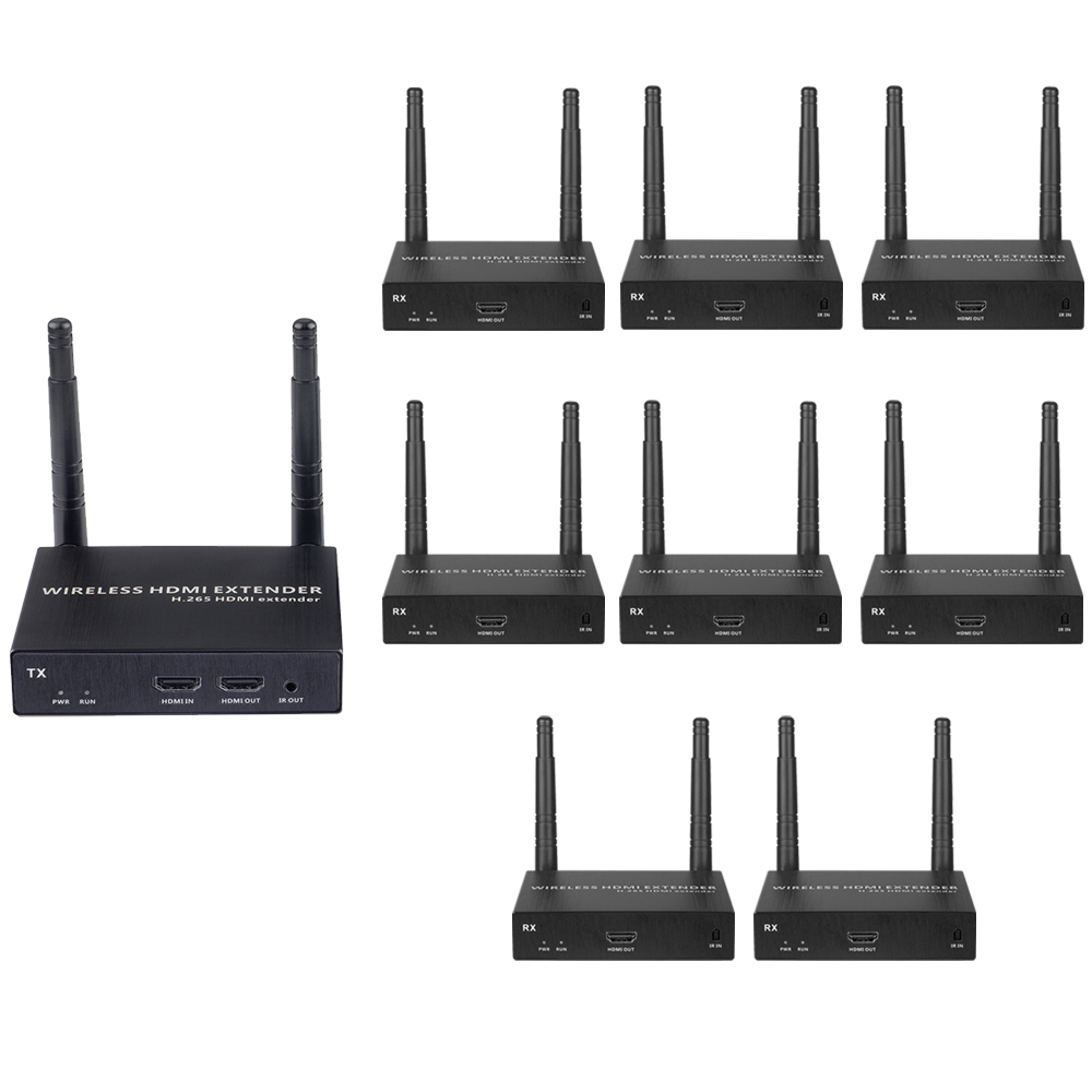 4K@30FPS Wireless HDMI & KVM Extender – 656ft, 1-to-8 Receivers, USB Control, Ultra-Low Latency 4K@30FPS Wireless HDMI & KVM Extender – 656ft, 1-to-8 Receivers, USB Control, Ultra-Low Latency