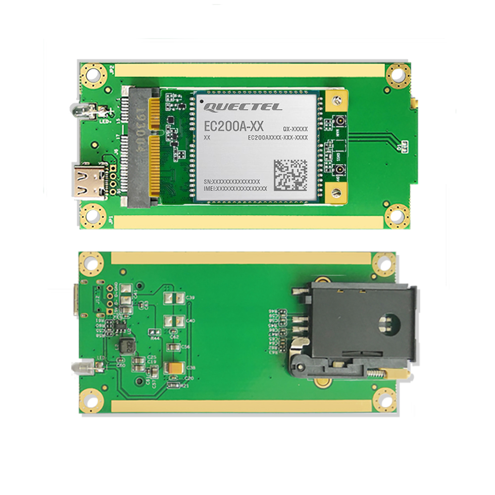 4G LTE Industrial Mini PCIe to USB Type-C 3.1 Adapter with SIM Slot – USB 2.0 Interface for Quectel EC25/EC20, Ideal for IoT, Raspberry Pi, Industrial Networking