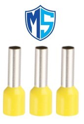 MS Bootlace Ferrules 2.5 mm - Yellow