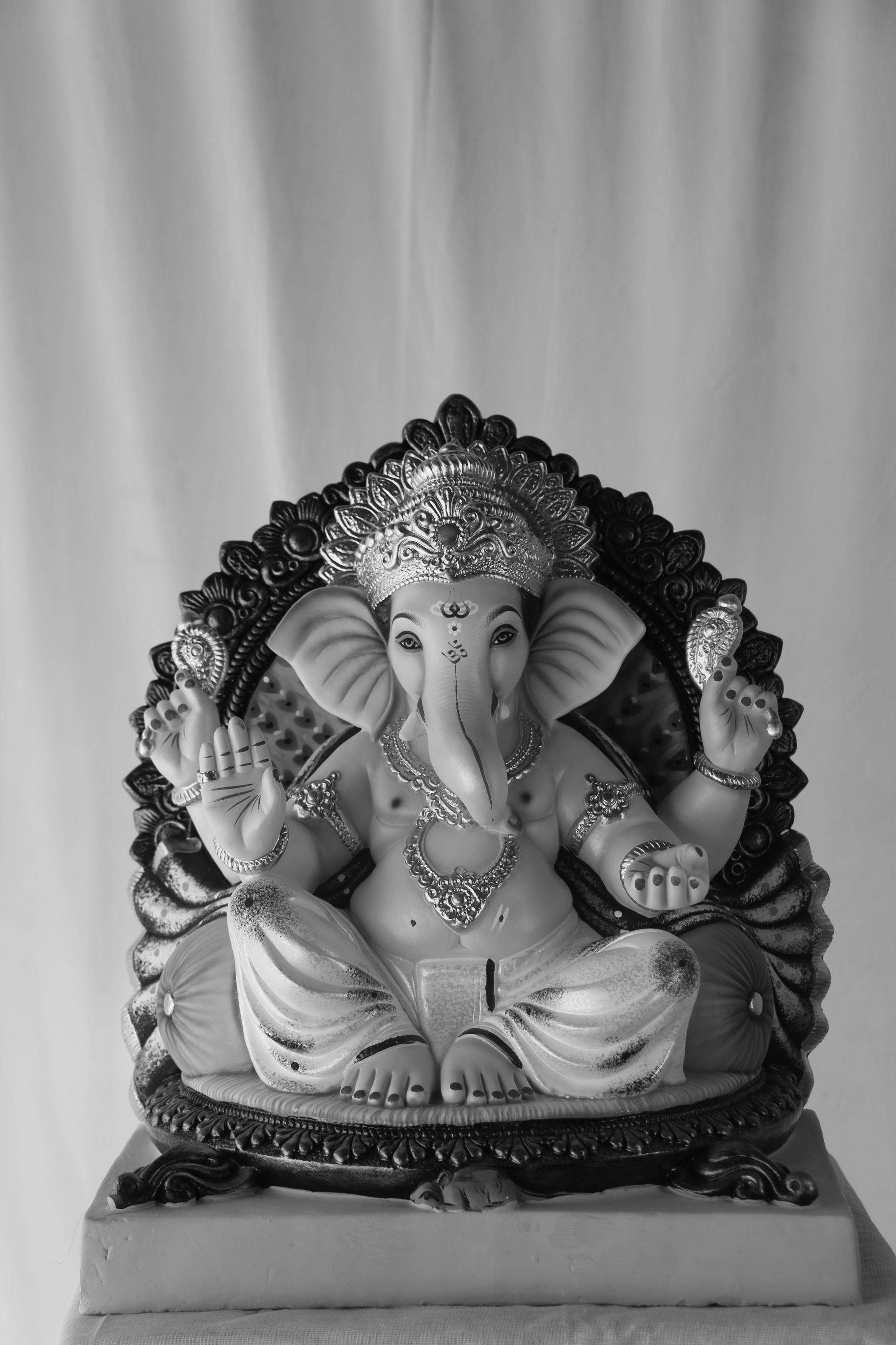 Double Load Mhaisuri Ganpati | POP Ganpati | 18 Inches Height | MSKK-0004-POP-18-DOUBL-PSKK-DNOA