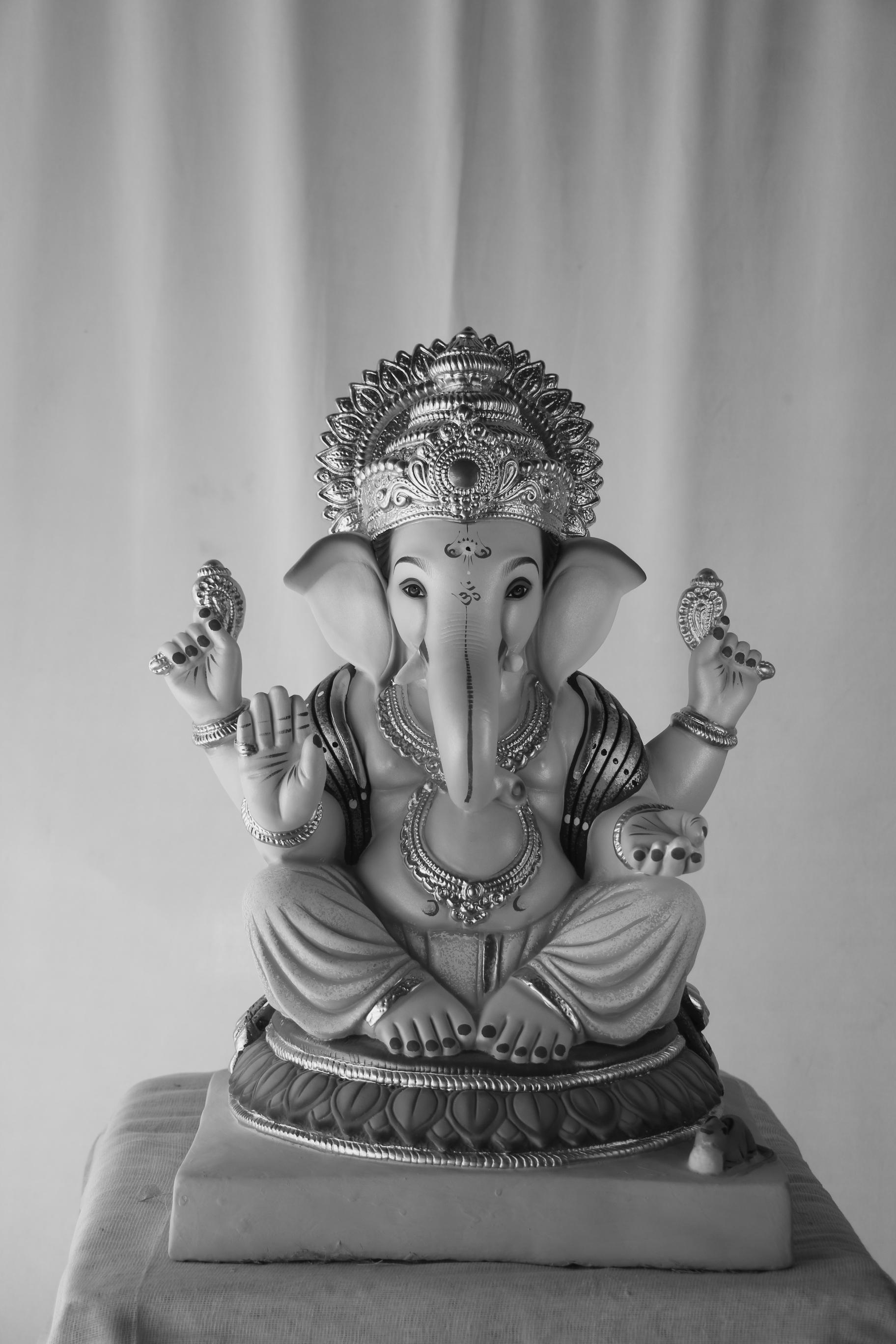 Kamal Mhaisuri Ganpati | POP Ganpati | 19 Inches Height | MSKK-0013-POP-19-KAMAL-PSKK-DNOA