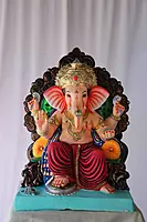 Maharaja Ganpati | POP Ganpati | 21 Inches Height | MSKK-0019-POP-21-MAHAR-PSKK-DNOA