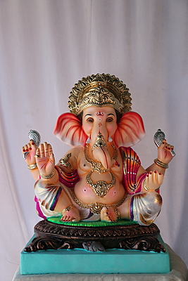 Titwala Ganpati | POP Ganpati | 20 Inches Height | MSKK-0031-POP-20-TITWA-PSKK-DNOA-V01