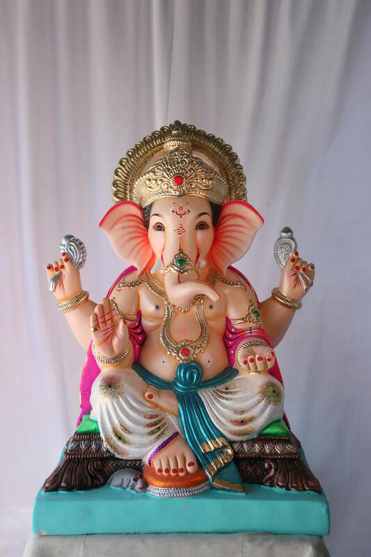Motha Philips Ganpati | POP Ganpati | 24 Inches Height | MSKK-0037-POP-24-MOTHA-PSKK-DNOA