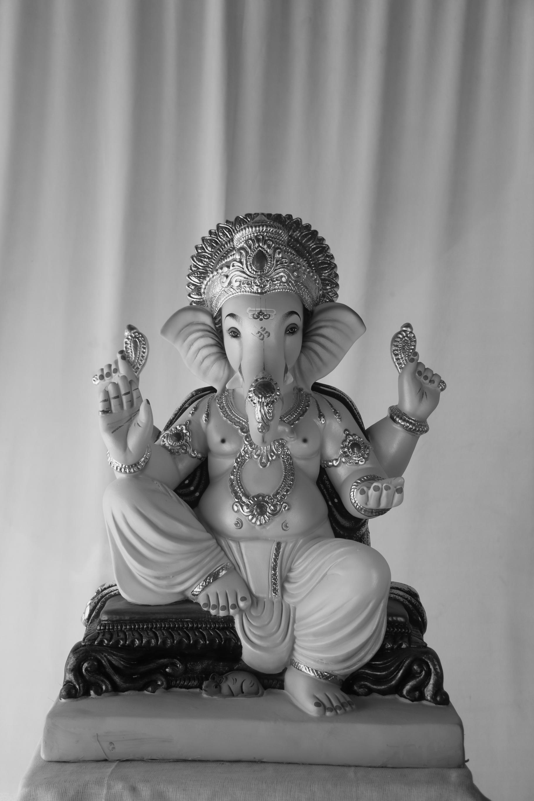 K K Weling Ganpati | POP Ganpati | 21 Inches Height | MSKK-0039-POP-21-KKWEL-PSKK-DNOA