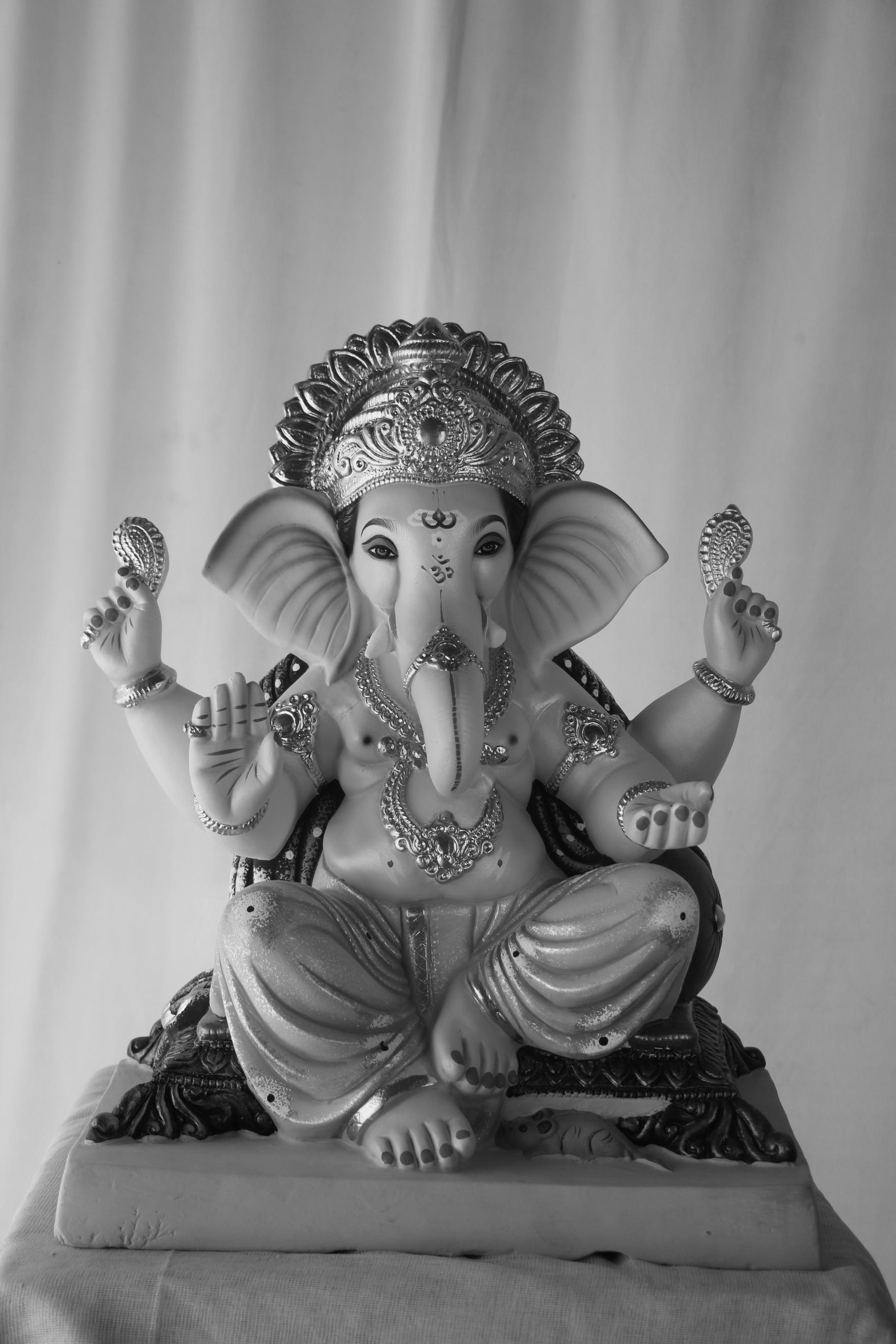 Lahan Lambodar Ganpati | POP Ganpati | 18 Inches Height | MSKK-0041-POP-18-LAHAN-PSKK-DNOA