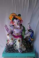 Kanha Ganpati | POP Ganpati | 25 Inches Height | MSKK-0045-POP-25-KANHA-PSKK-DNOA