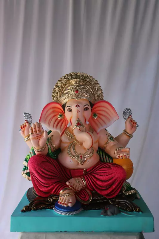 Motha Kaan Ganpati | POP Ganpati | 23 Inches Height | MSKK-0049-POP-23-MOTHA-PSKK-DNOA