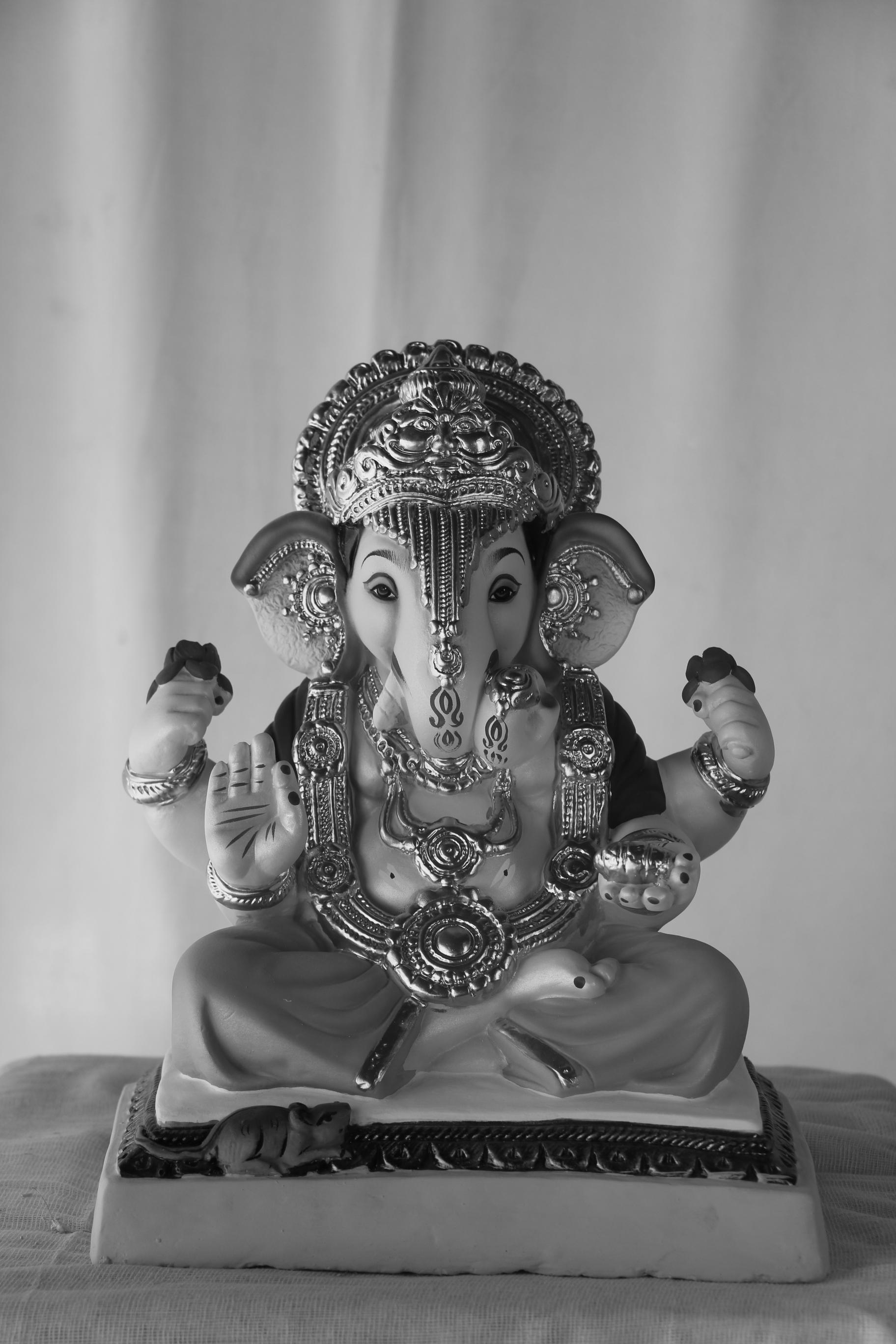 Dagdusheth Ganpati | POP Ganpati | 13 Inches Height | MSKK-0055-POP-13-DAGDU-PSKK-DNOA