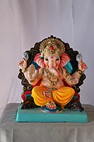 German Prabhval Ganpati | POP Ganpati | 13 Inches Height | MSKK-0056-POP-13-GERMA-PSKK-DNOA