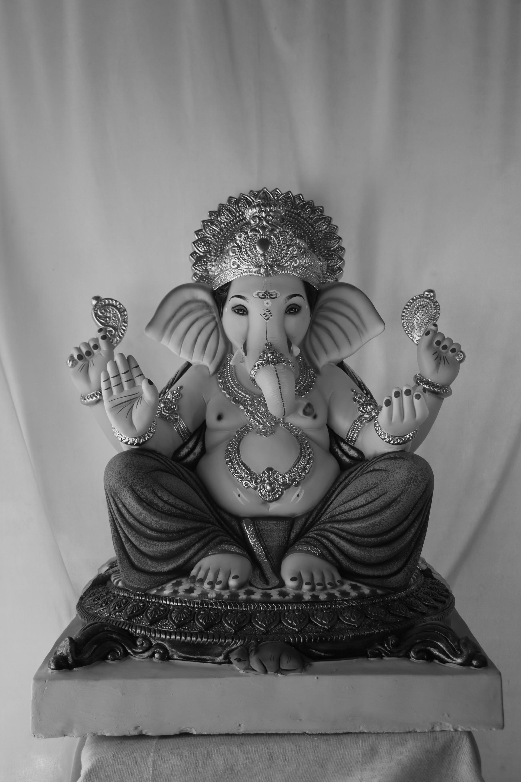 Navin Mhaisuri Ganpati | POP Ganpati | 25 Inches Height | MSKK-0062-POP-25-NAVIN-PSKK-DNOA