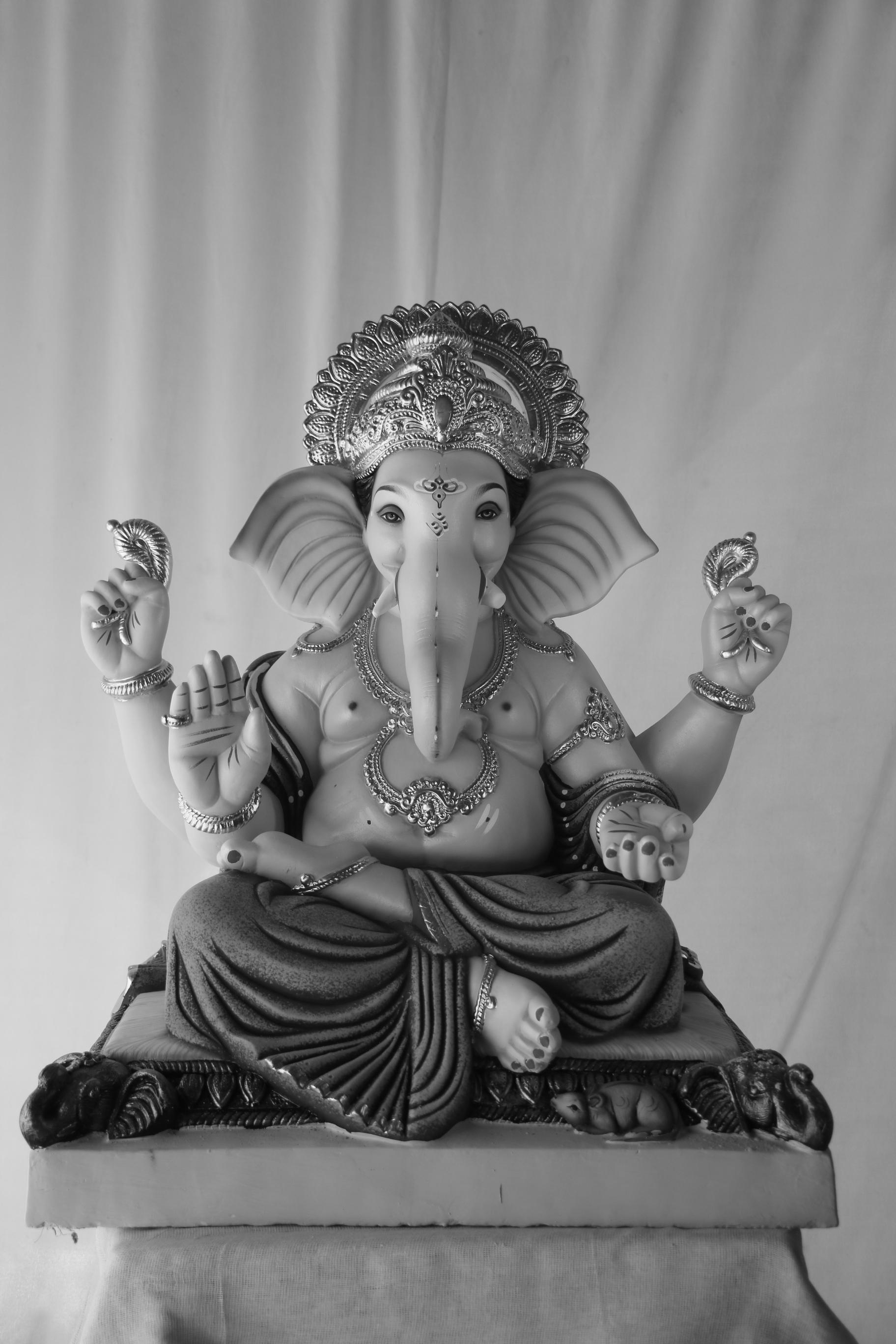 Aasanmandi Ganpati | POP Ganpati | 24 Inches Height | MSKK-0063-POP-24-AASAN-PSKK-DNOA