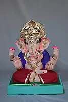 Dagdusheth Ganpati | Shadu Mati Ganpati | 13 Inches Height | MSKK-0002-SHA-13-DAGDU-PSKK-DNOA