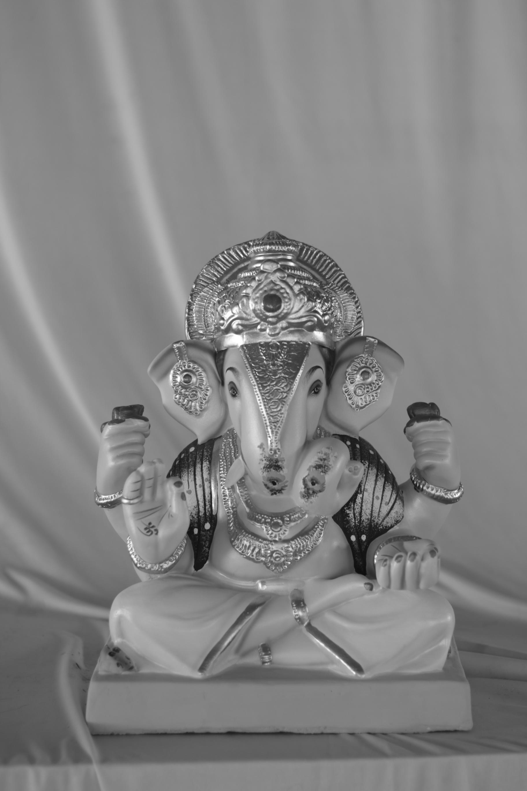 Dagdusheth Ganpati | Eco Friendly Shadu Mati Ganpati | 16 Inches Height | MSKK-0006-SHA-16-DAGDU-PSKK-DNOA-VXX