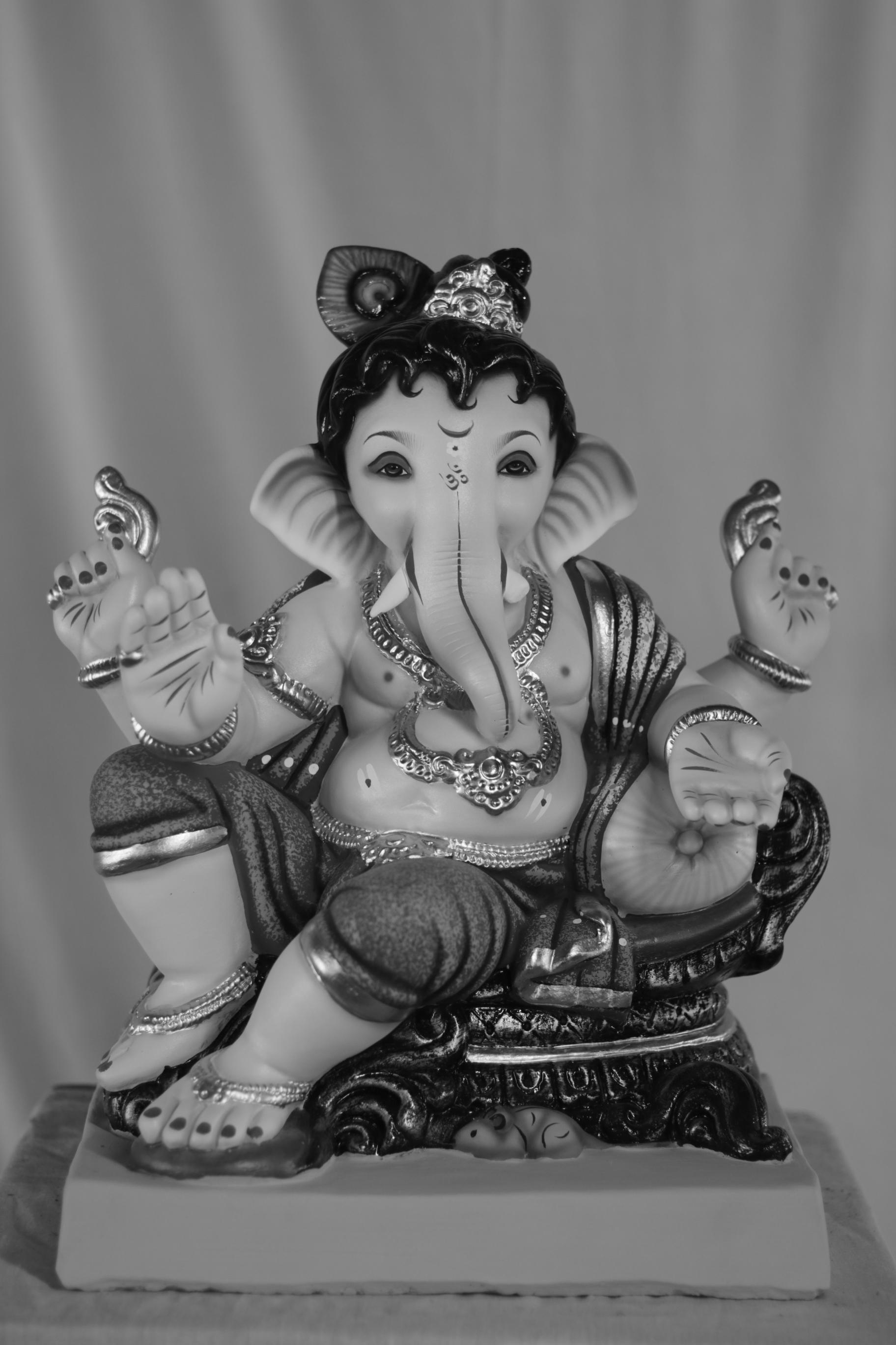 Navin Baal Ganesh Ganpati | Eco Friendly Shadu Mati Ganpati | 17 Inches Height | MSKK-0015-SHA-17-NAVIN-PSKK-DNOA-VXX