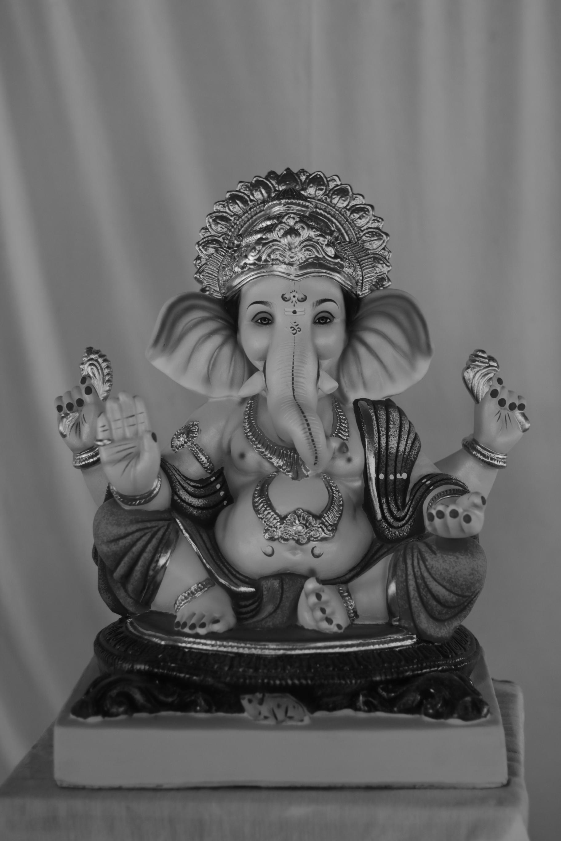Titwala Ganpati | Eco Friendly Shadu Mati Ganpati | 19 Inches Height | MSKK-0041-SHA-19-TITWA-PSKK-DNOA-VXX