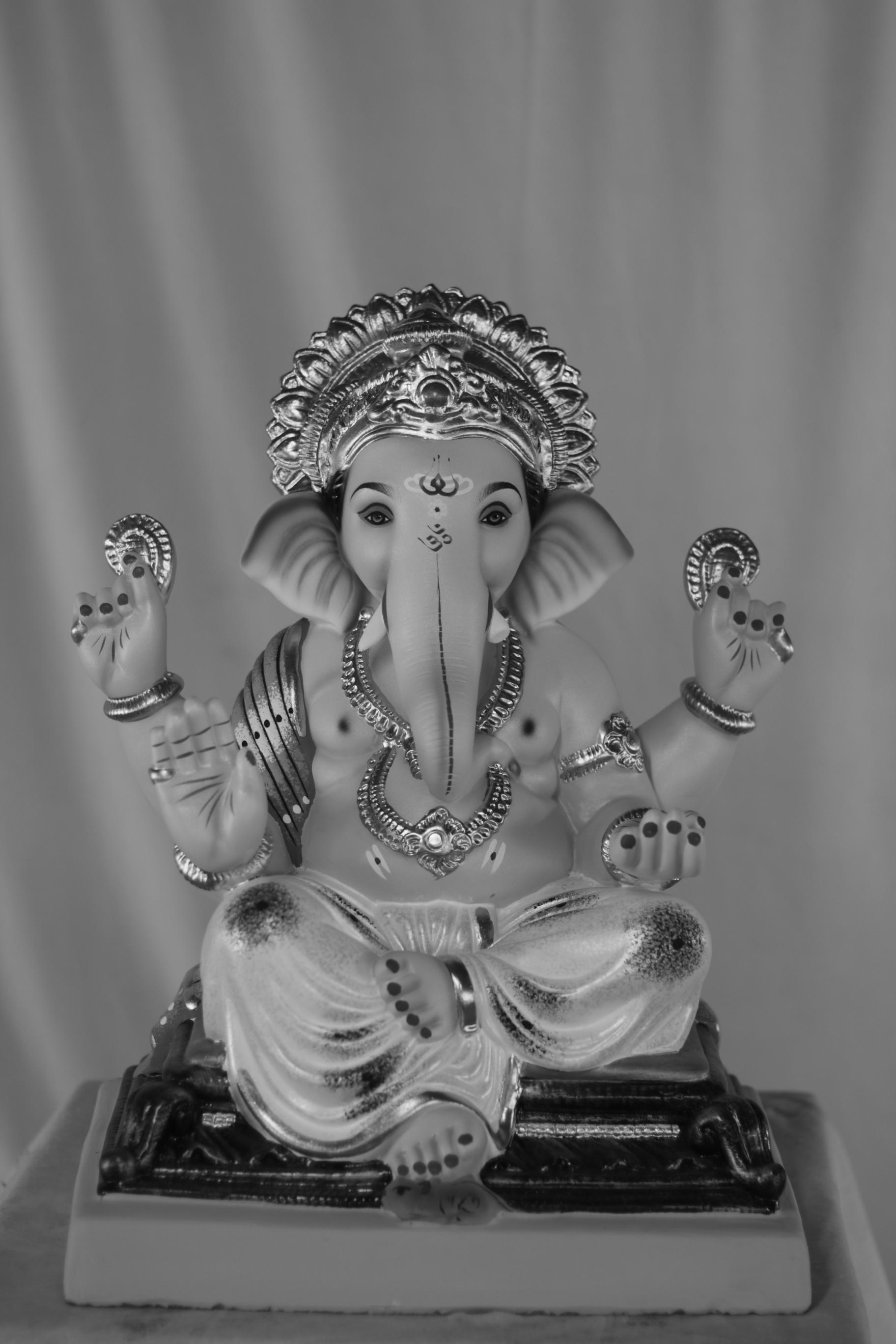 Varadhast Ganpati | Eco Friendly Shadu Mati Ganpati | 17 Inches Height | MSKK-0042-SHA-17-VARAD-PSKK-DNOA-VXX