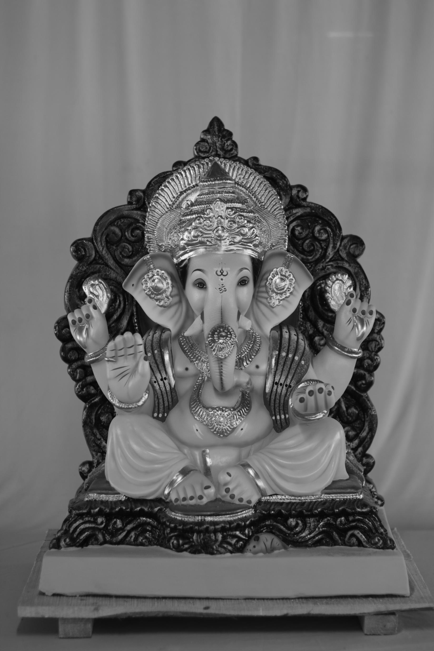 Motha Mhaisuri Ganpati | Eco Friendly Shadu Mati Ganpati | 22 Inches Height | MSKK-0046-SHA-22-MOTHA-PSKK-DNOA-VXX