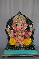 Motha Mhaisuri Ganpati | Shadu Mati Ganpati | 22 Inches Height | MSKK-0046-SHA-22-MOTHA-PSKK-DNOA