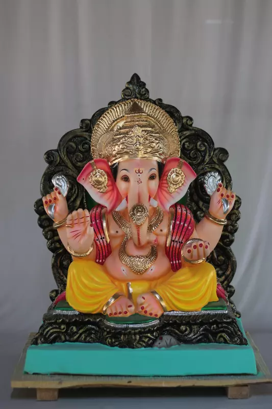 Motha Mhaisuri Ganpati | Shadu Mati Ganpati | 22 Inches Height | MSKK-0046-SHA-22-MOTHA-PSKK-DNOA