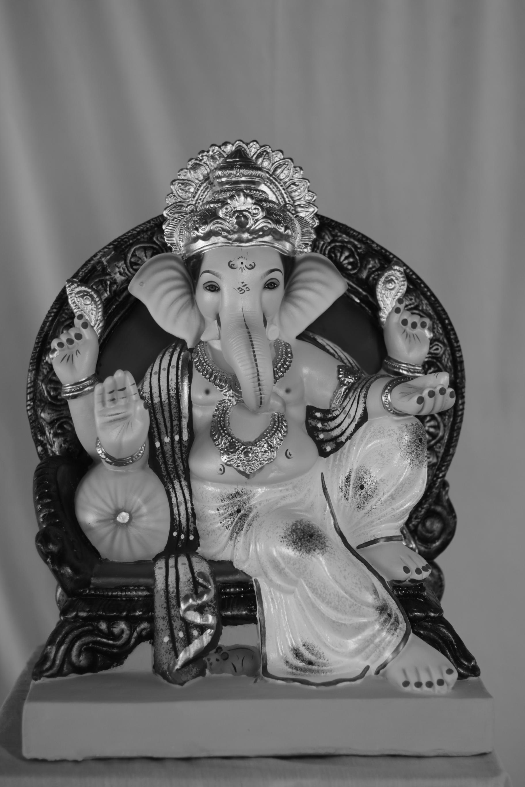 Aadvi Koch Furniture Ganpati | Eco Friendly Shadu Mati Ganpati | 19 Inches Height | MSKK-0052-SHA-19-AADVI-PSKK-DNOA-VXX