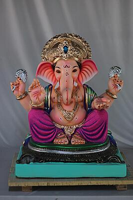 Mhaisuri Ganpati | Shadu Mati Ganpati | 21 Inches Height | MSKK-0055-SHA-21-MHAIS-PSKK-DNOA Mhaisuri Ganpati | Shadu Mati Ganpati | 21 Inches Height | MSKK-0055-SHA-21-MHAIS-PSKK-DNOA