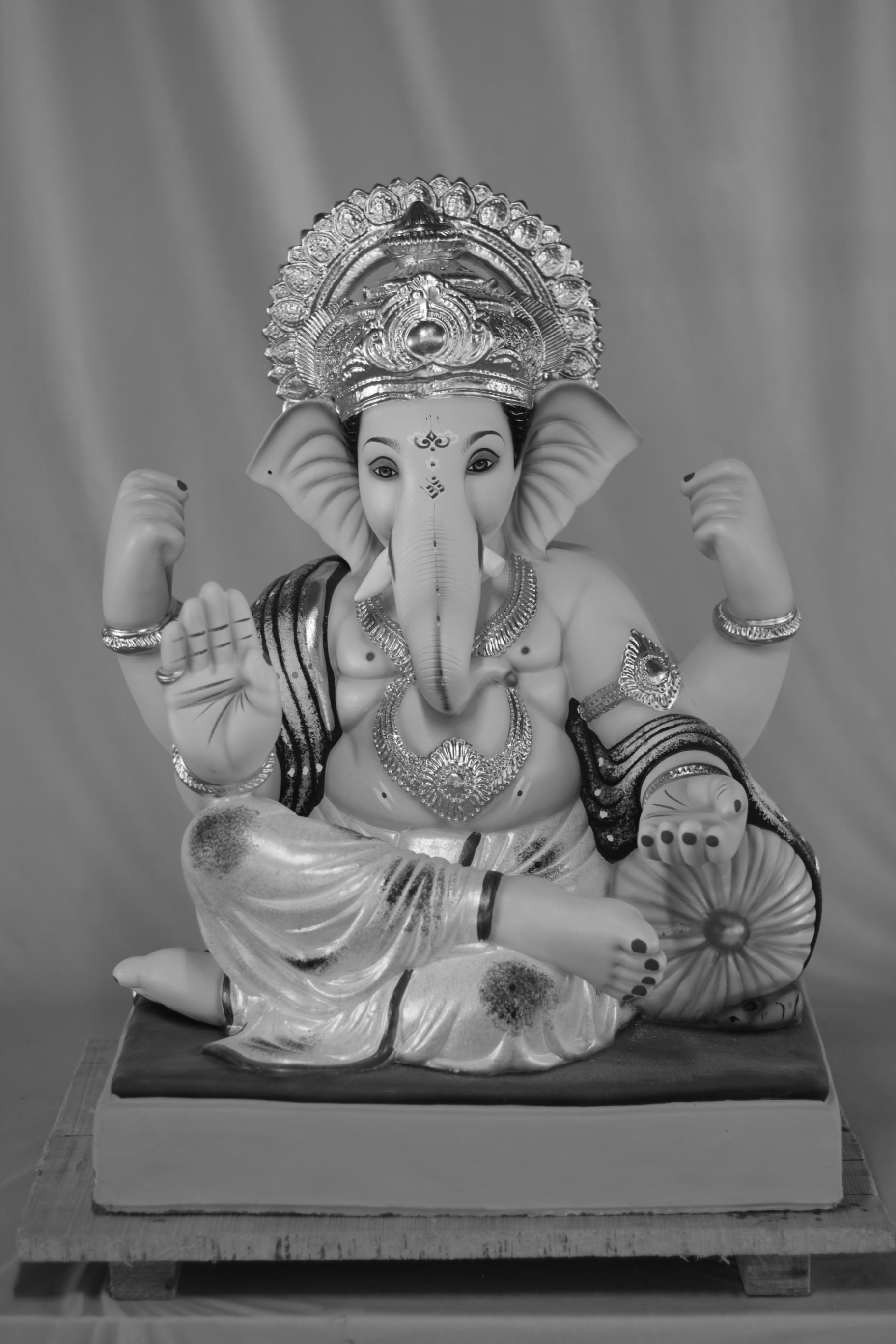 Shivrekar Ganpati | Eco Friendly Shadu Mati Ganpati | 22 Inches Height | MSKK-0057-SHA-22-SHIVR-PSKK-DNOA-VXX