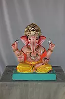 Aasanmandi Ganpati | Shadu Mati Ganpati | 12 Inches Height | MSKK-0073-SHA-12-AASAN-PSKK-DNOA