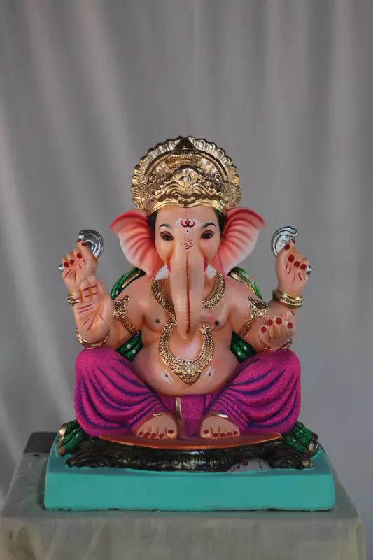 Navin Mhaisuri Ganpati | Shadu Mati Ganpati | 22 Inches Height | MSKK-0076-SHA-22-NAVIN-PSKK-DNOA